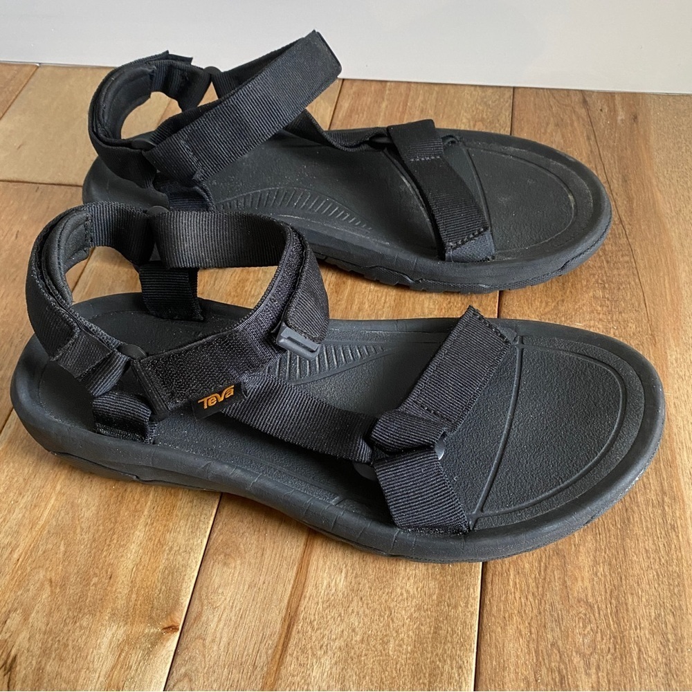 Teva Mens Black Hurricane XLT2 Vegan Himing Sandals 10